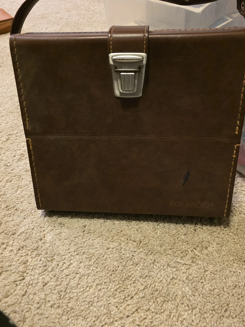 Polaroid SX-70 Land Camera in Brown and Black